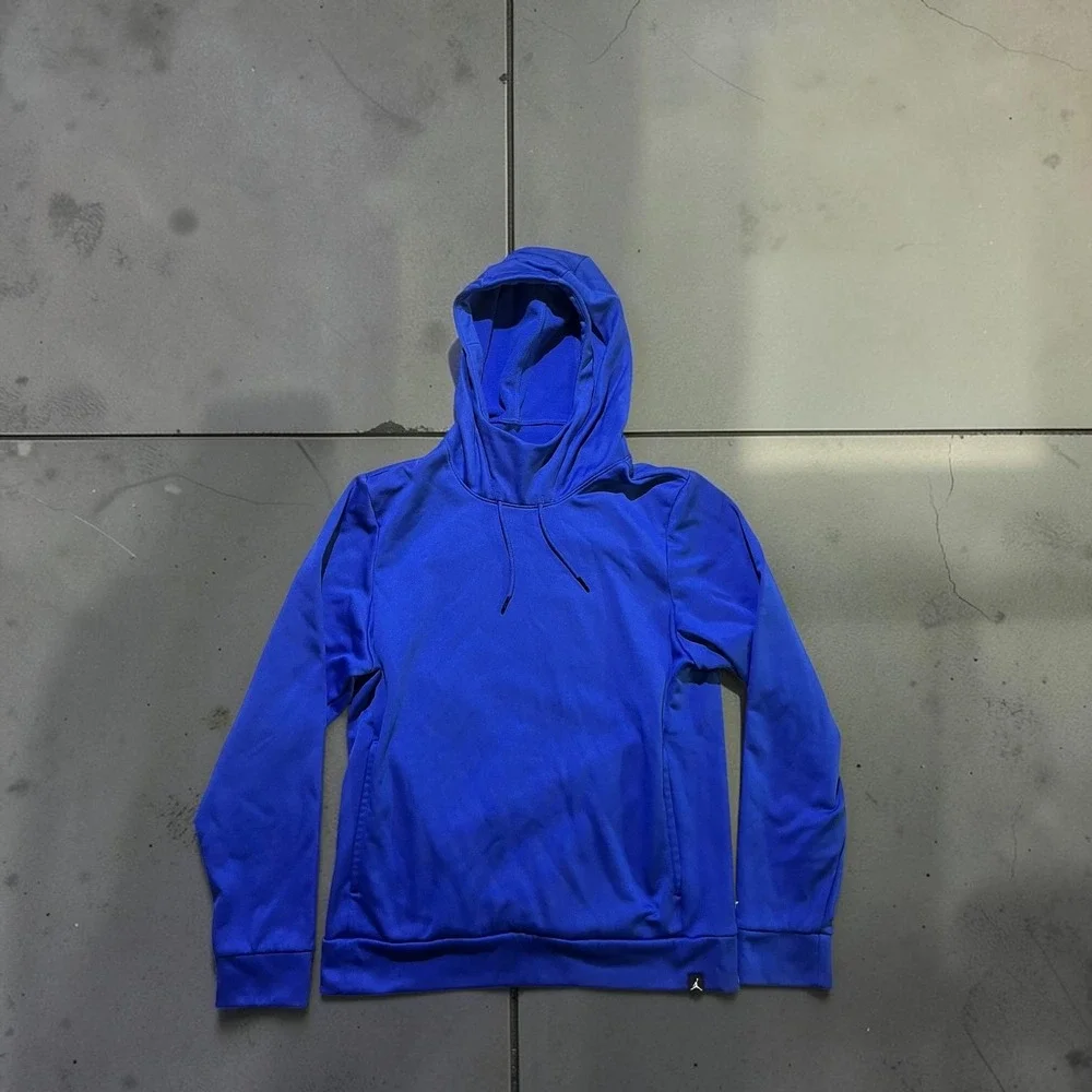 Jordan Therma-FIT Hoodie Mens Small Royal Blue‎ Jumpman Pullover Sweatshirt